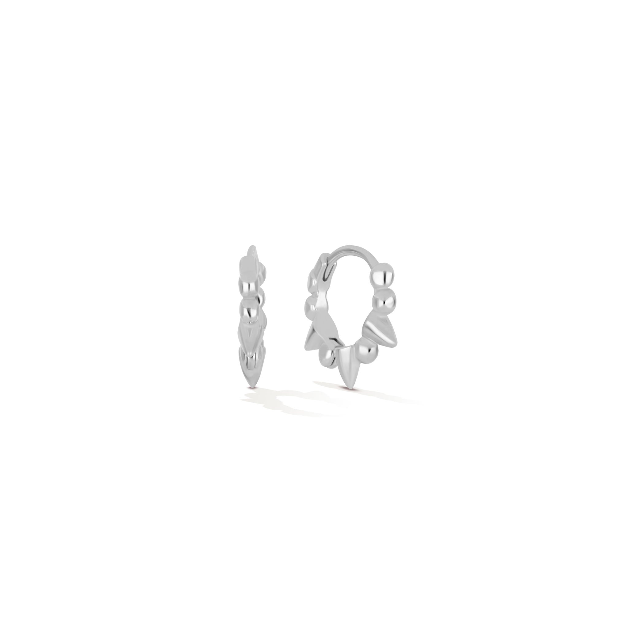 Sunburst Mini Hoop Earrings