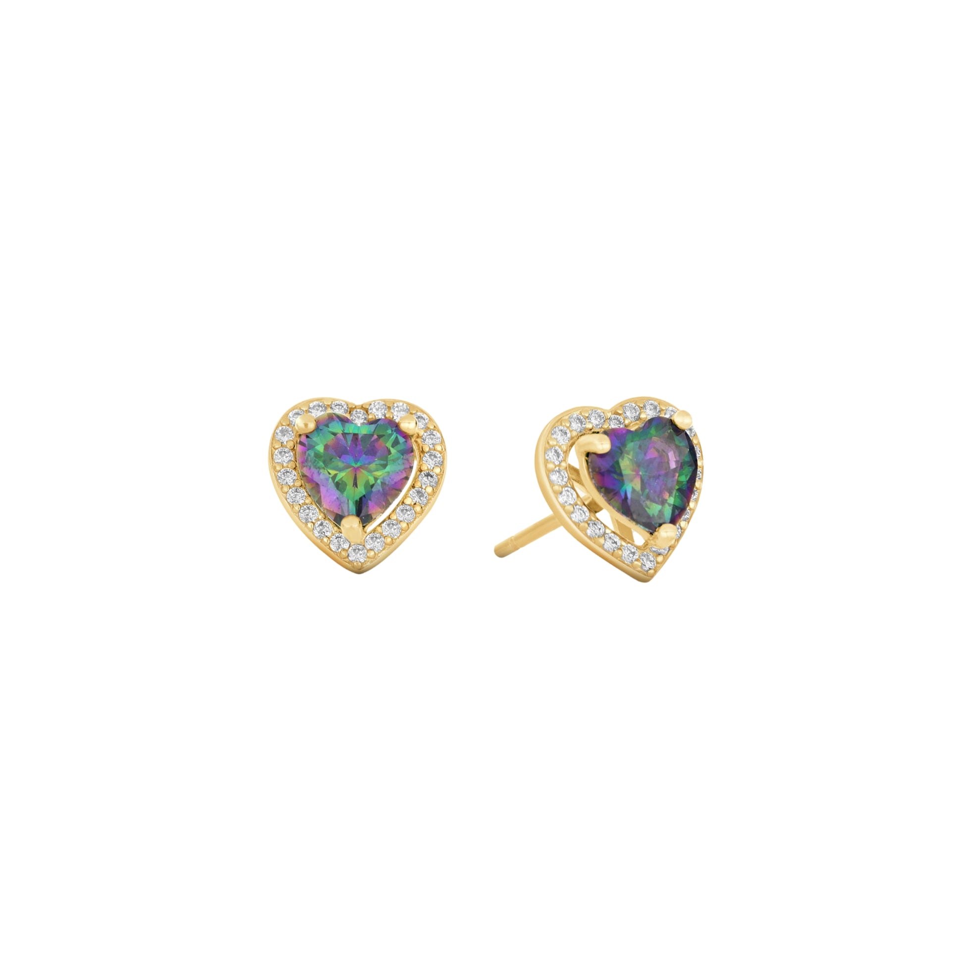 Prism Pop Love Studs - 18k Gold Plated / 925 Sterling Silver