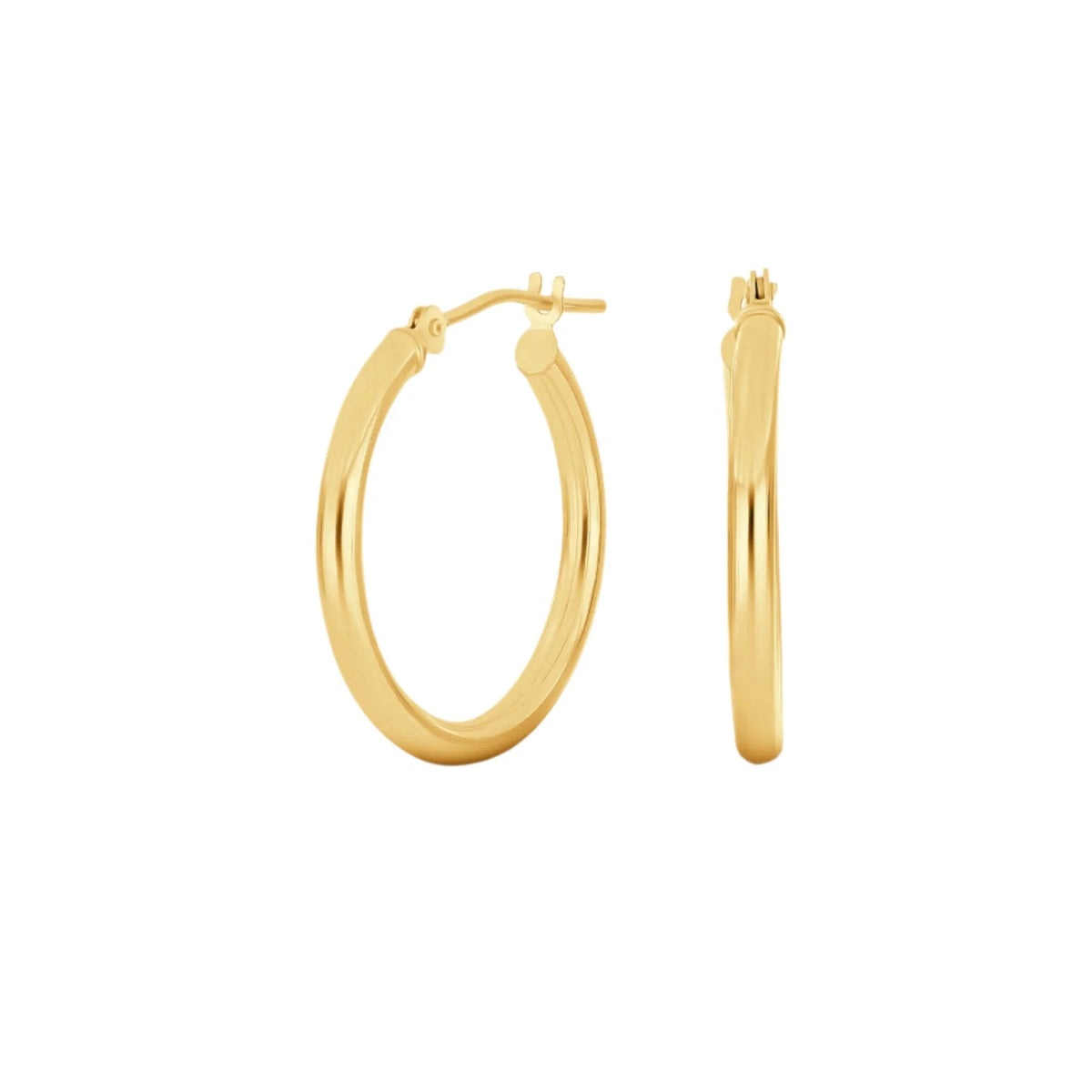 Bold Babe Standard Tube Hoop - 18k Gold-Plated - 3mm x 20mm