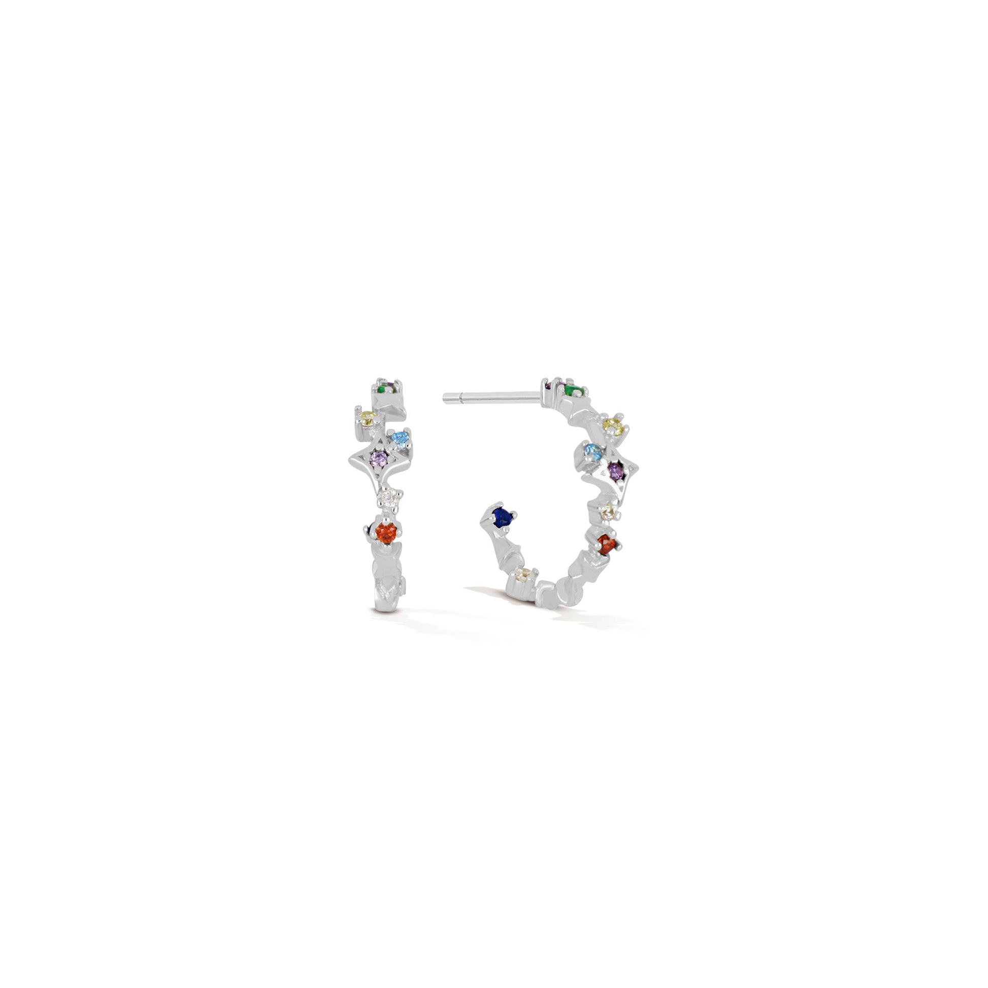 Glitch in the Glam Huggies - 18k Gold-Plated / 925 Sterling Silver