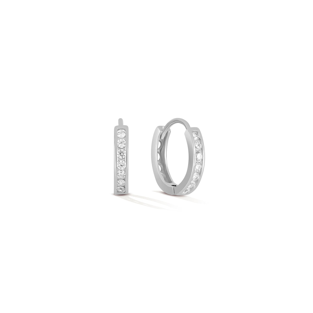 Ice Cold Click Huggies - 925 Sterling Silver