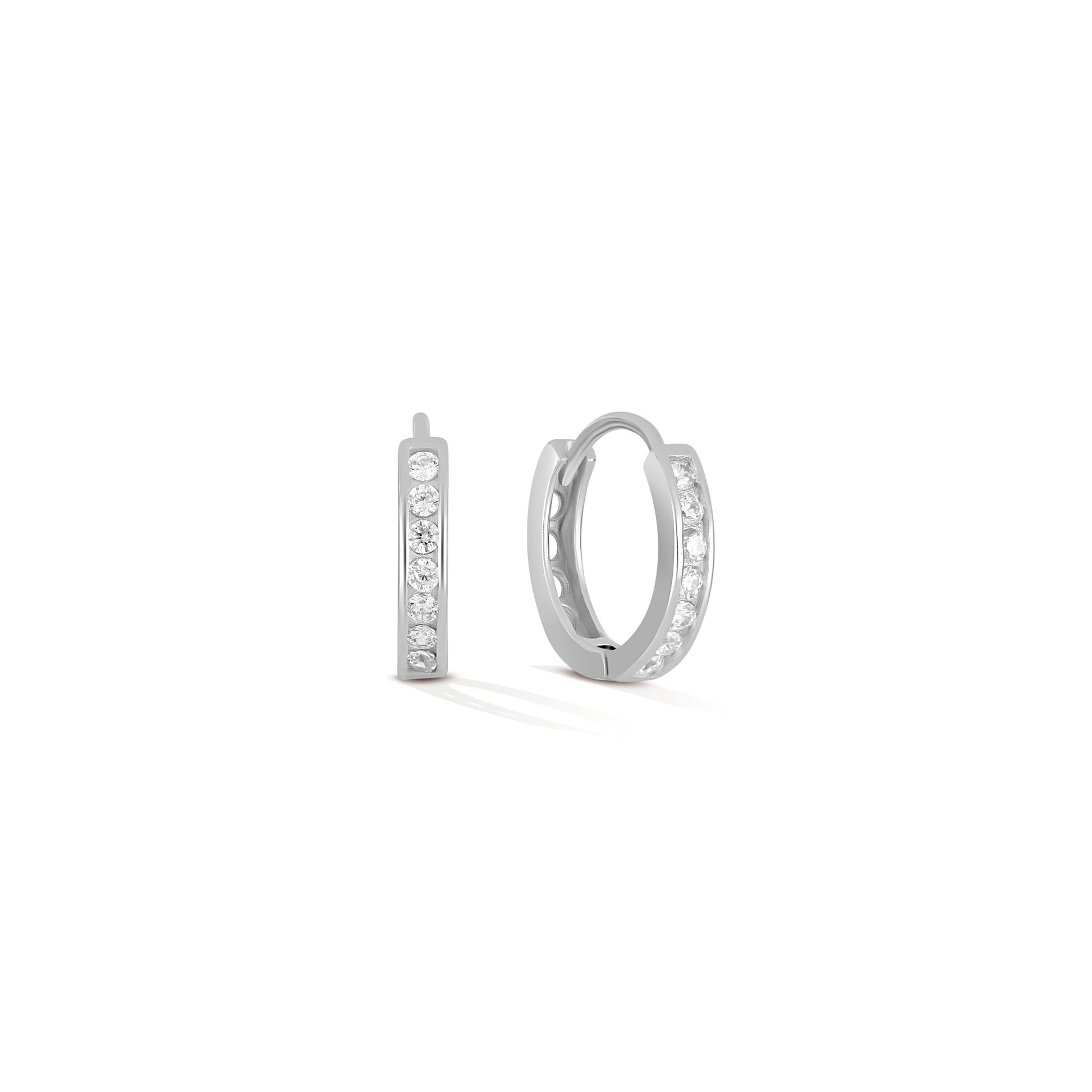 Ice Cold Click Huggies - 925 Sterling Silver