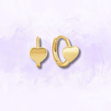 Rounded Heart Huggies