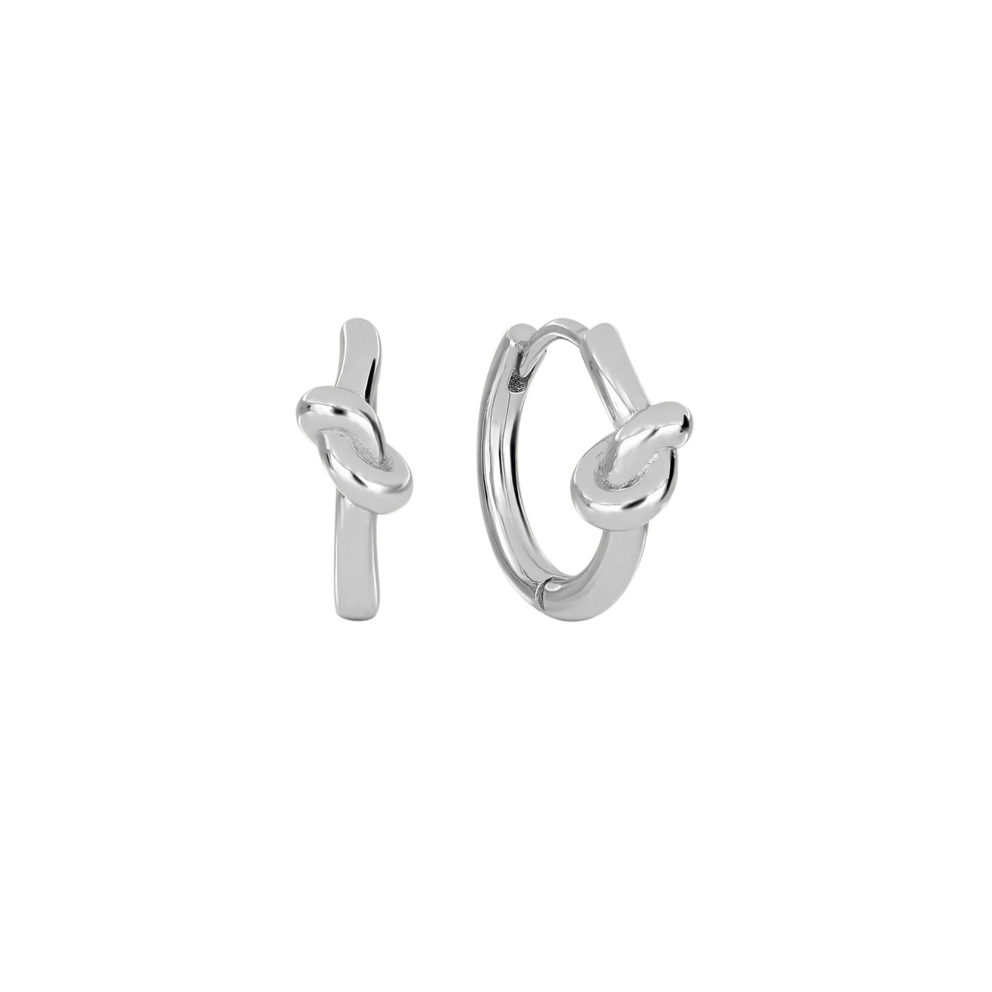 The Knotty Girl Hoops - 925 Sterling Silver