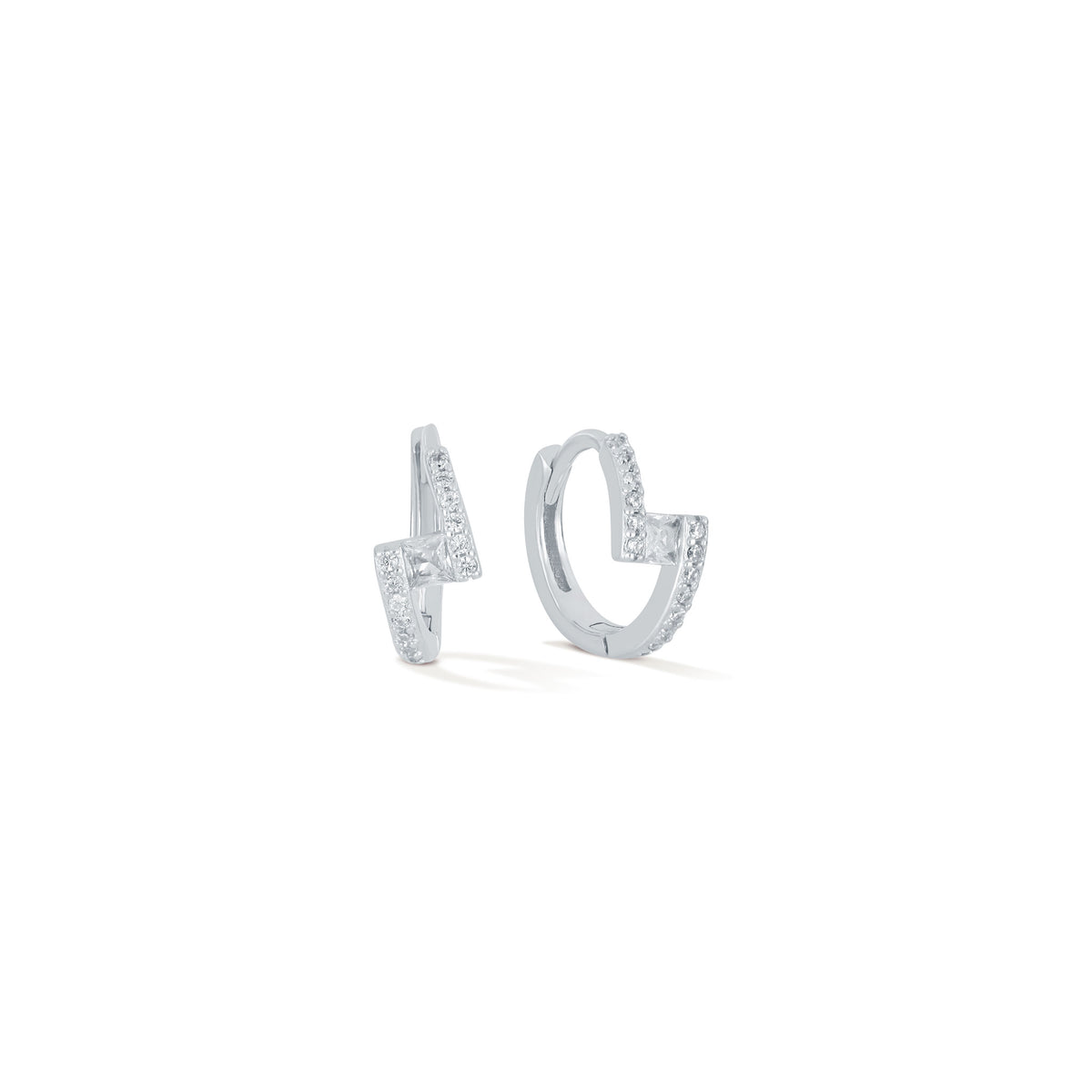 Shock Value Hoops - 925 Sterling Silver