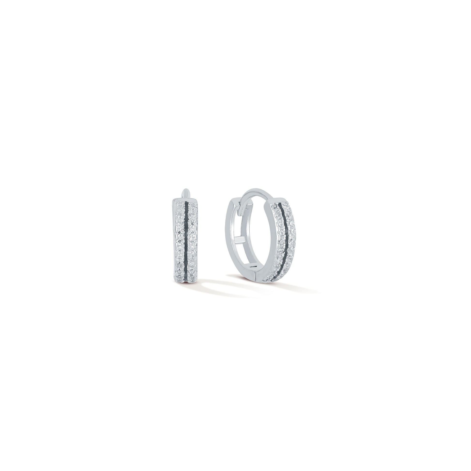 Powerline Spark Hoops - 925 Sterling Silver