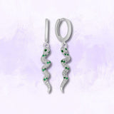 Venom Baby Pavé Snake Mini Hoops