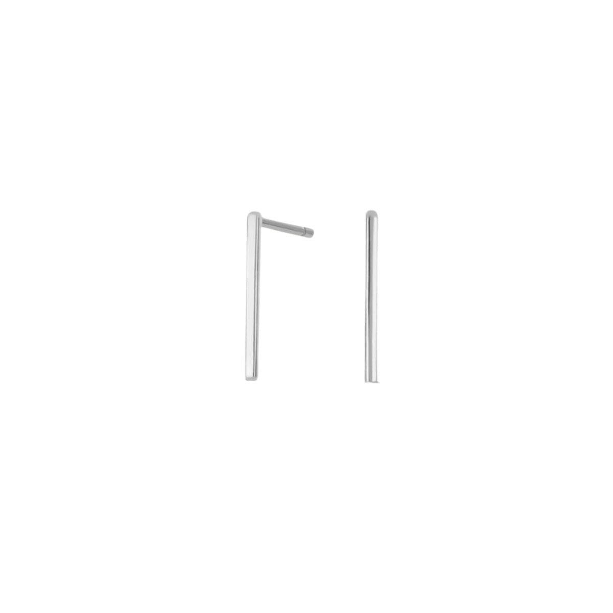 Pendientes de barra larga Stay Sharp - Chapado en oro de 18 quilates / Plata de ley 925