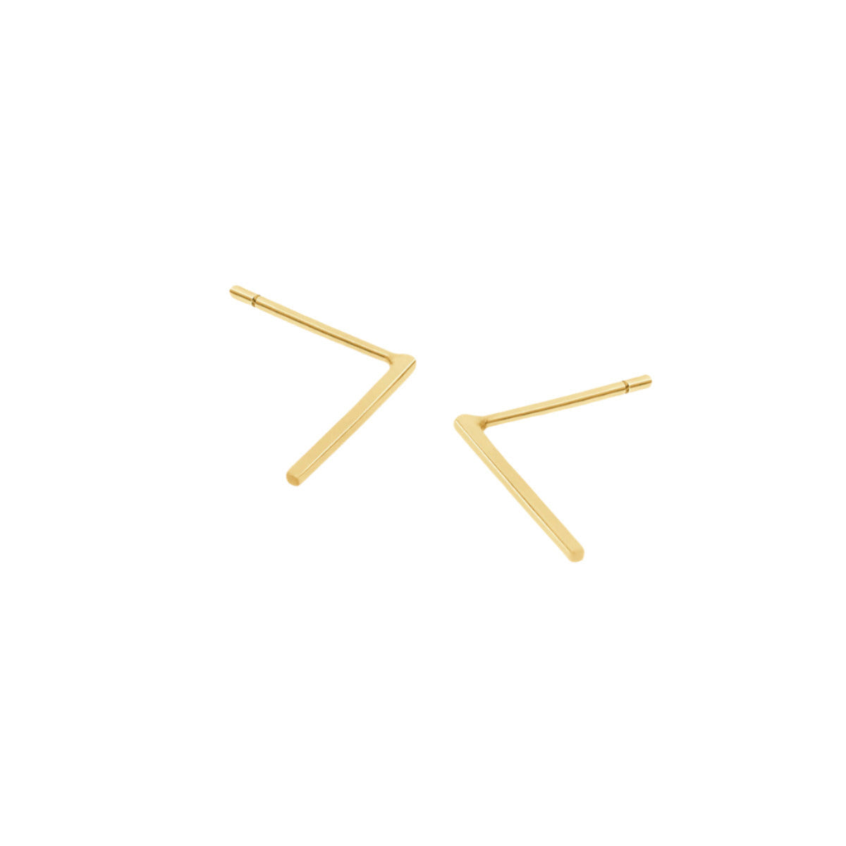 Stay Sharp Long Bar Studs - 18k Gold-Plated / 925 Sterling Silver