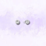 Bezel Set Round CZ Studs