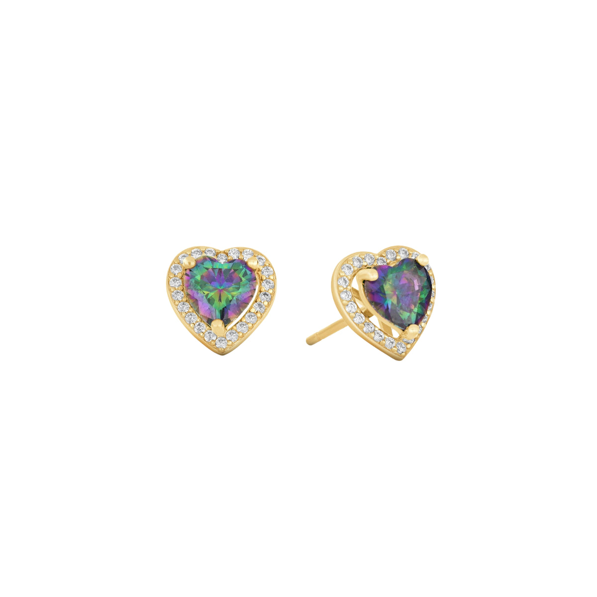 Prism Pop Love Studs - 18k Gold Plated / 925 Sterling Silver