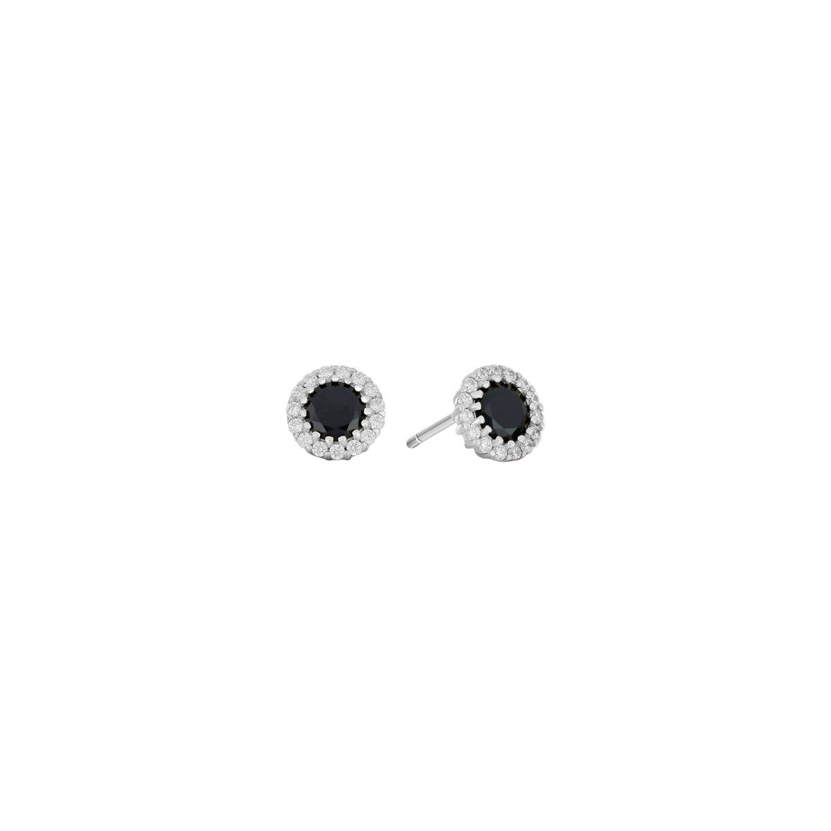 Black Onyx Studs - 925 Sterling Silver