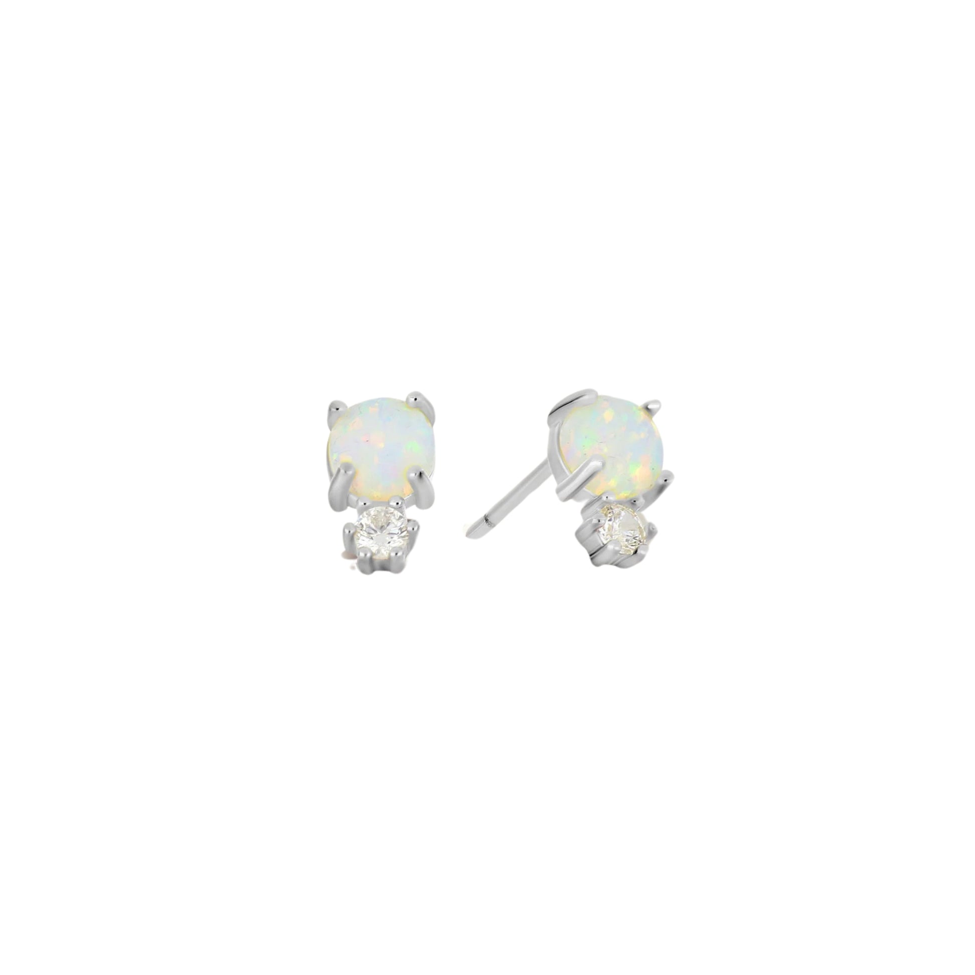 Opal Glow Drop Earrings - 18k Gold Plated / 925 Sterling Silver