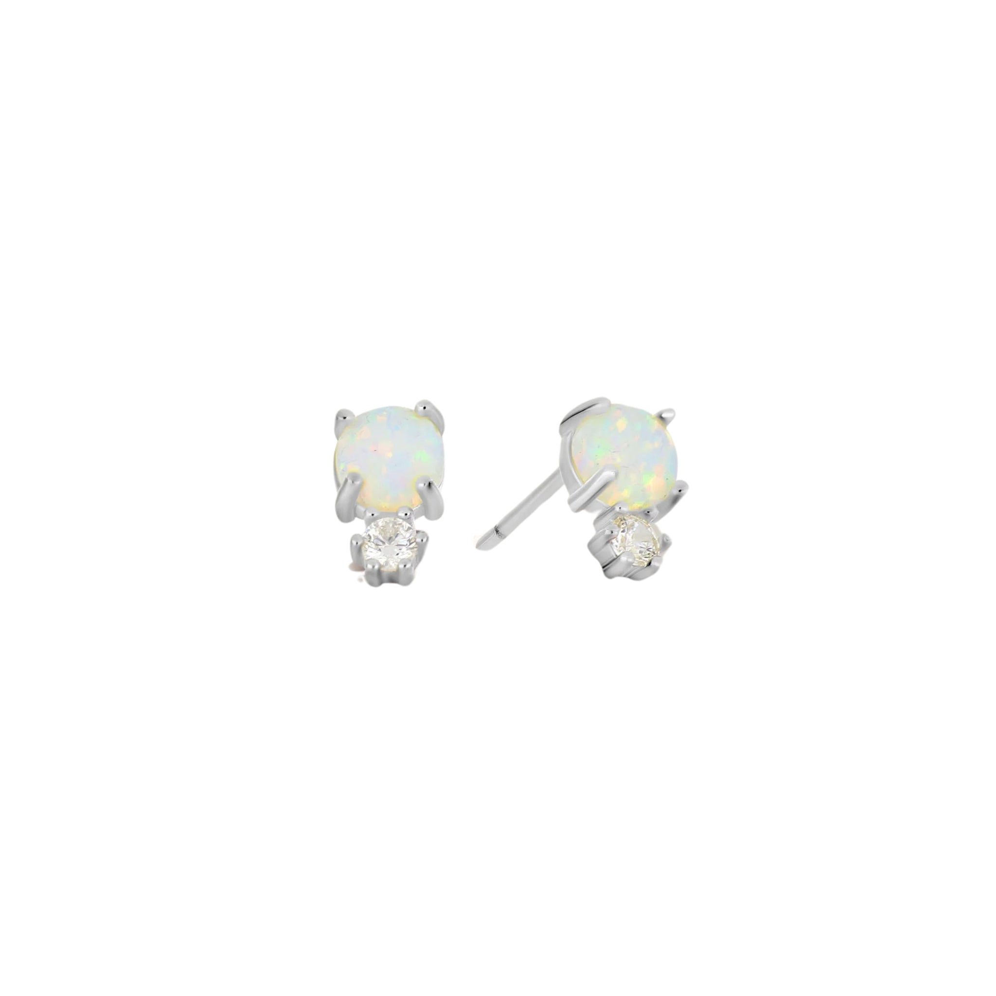 Opal Glow Drop Earrings - 18k Gold Plated / 925 Sterling Silver