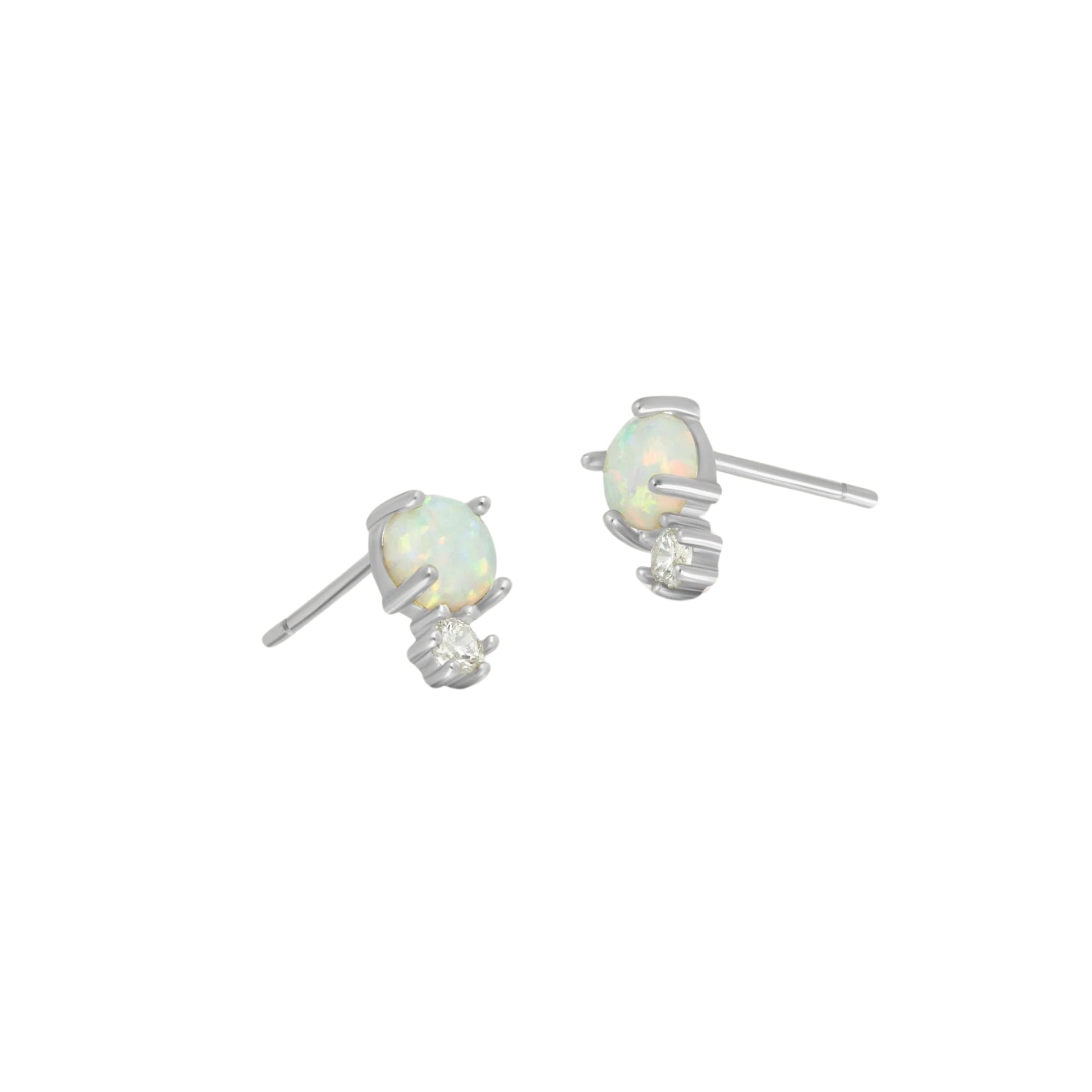 Opal Glow Drop Earrings - 18k Gold Plated / 925 Sterling Silver