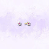 Crystal Crush Flower CZ Studs