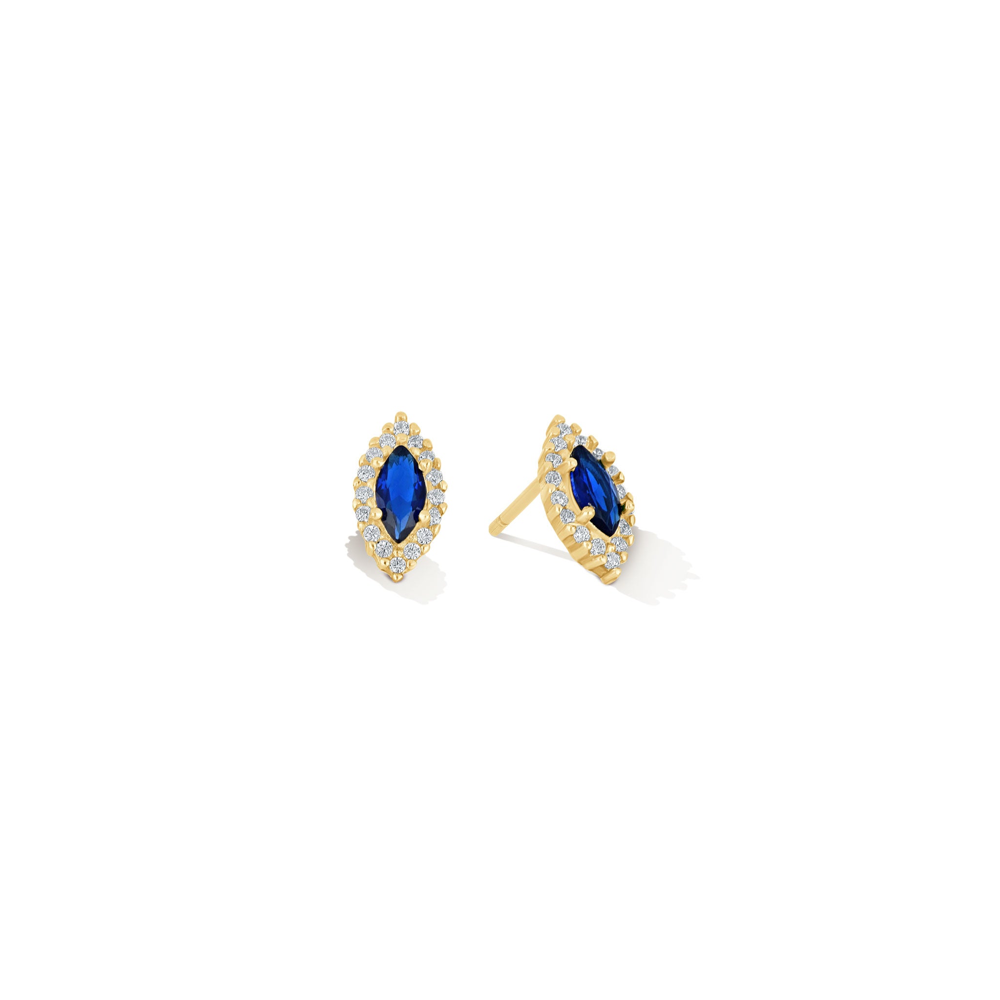 Royal Marquise Gem Stud Earrings