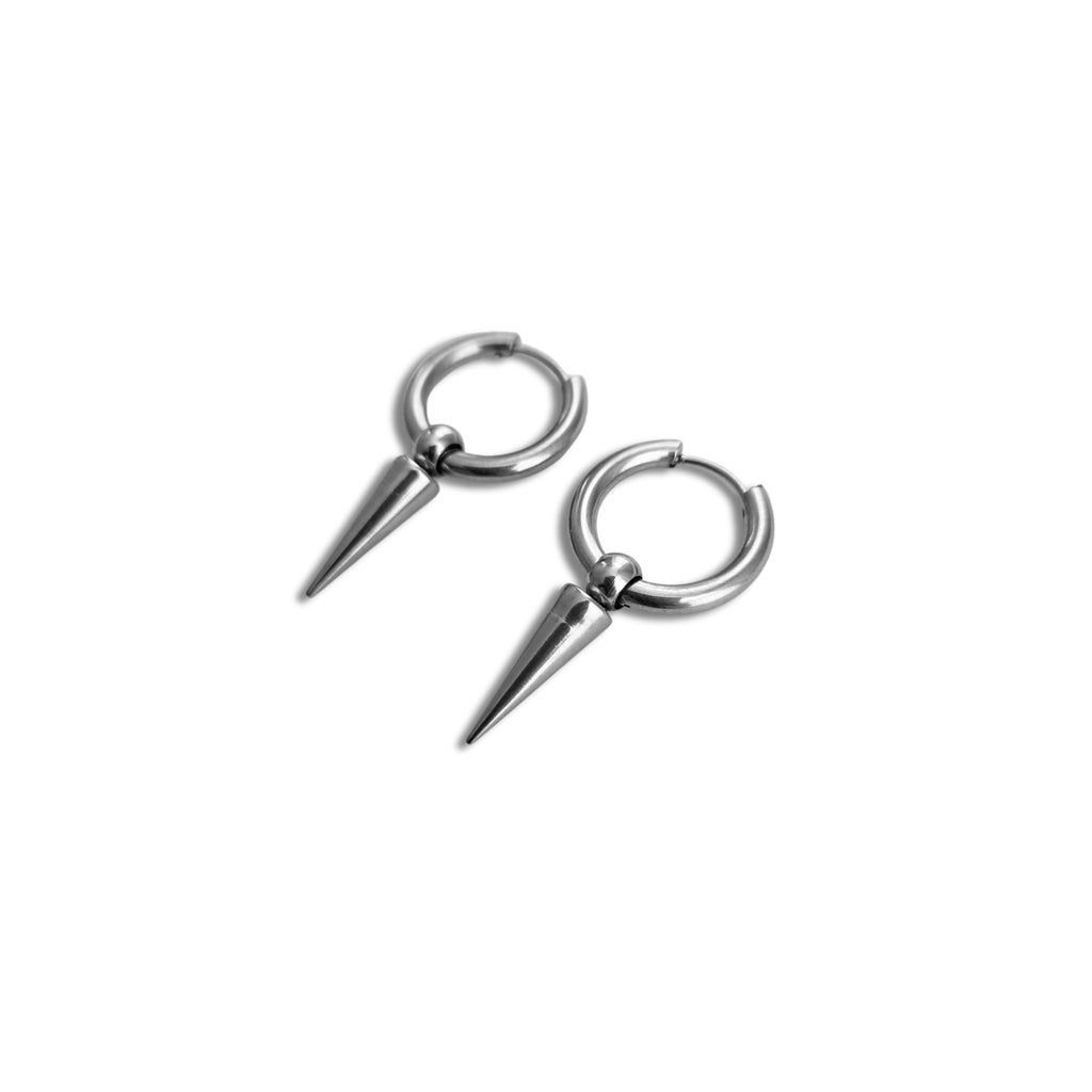 Spike Hoops - Stainless Steel