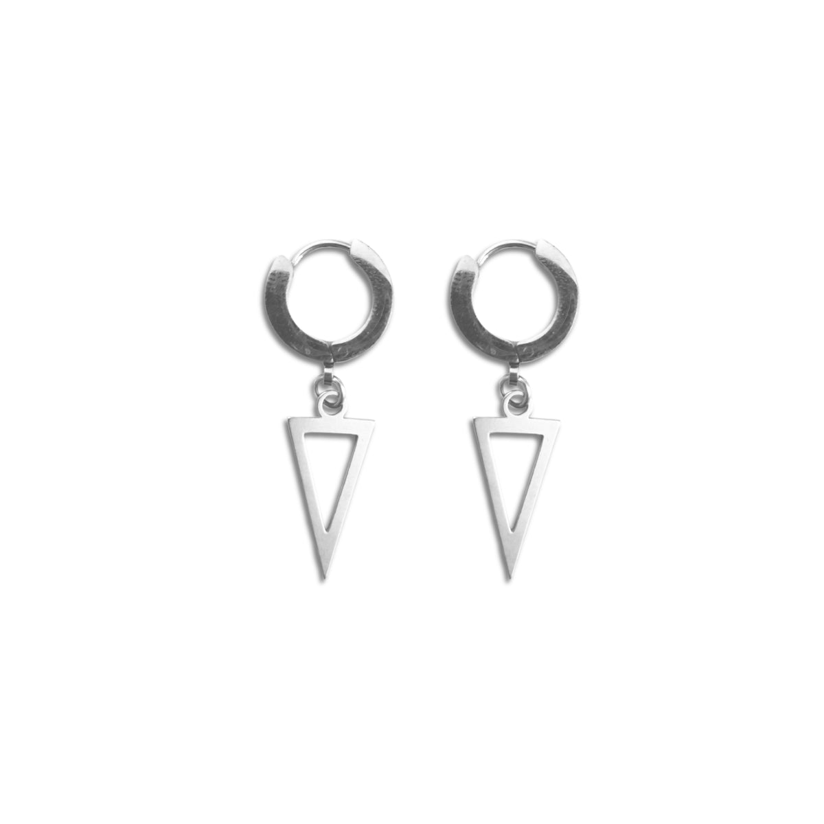 Triangle Dangle Earrings - Stainless Steel